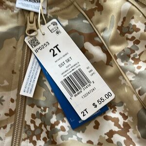 Toddler Adidas Size 2 Unisex matching set. New with tags.